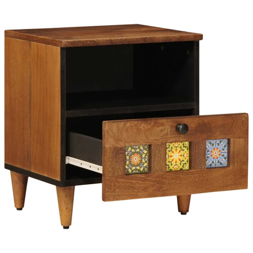 VidaXL vidaXL Bedside Cabinet 2 pcs Brown 40 x 33 x 46 cm Solid Mango Wood 2