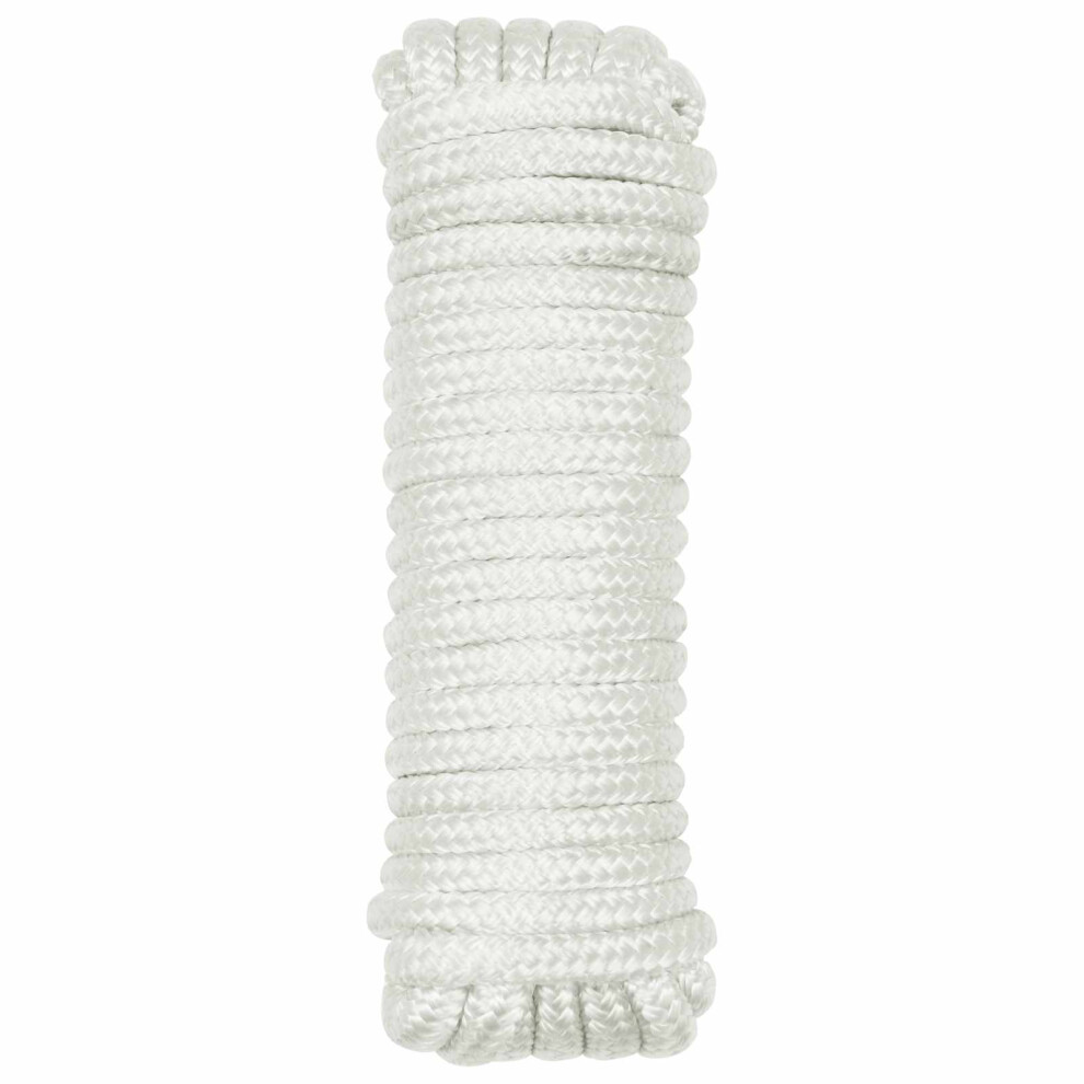 Vidaxl Boat Rope 15 M 1.2 White Polyester