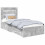 VidaXL vidaXL Bed Frame with Drawer Concrete Grey 90 x 190 cm Engineered Wood 3