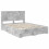 VidaXL vidaXL Bed Frame Concrete Grey 150 x 200 cm Engineered Wood 5