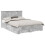 VidaXL vidaXL Bed Frame Concrete Grey 150 x 200 cm Engineered Wood 3