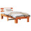 VidaXL vidaXL Bed Frame with Headboard Wax Brown 75 x 190 cm Solid Pine Wood 4