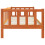VidaXL vidaXL Bed Frame with Headboard Wax Brown 90 x 190 cm Solid Pine Wood 5