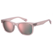 Sunglasses - Polaroid - Kids PLD 8009/N/NEW NUDE - Nude color - Aviator frame - Gray lenses