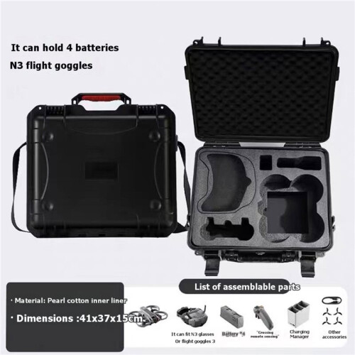 For  AVATA 2 Storage Case N3 Explosion Proof Case Portable Waterproof Box Hard Shell Large Capacity Case 2