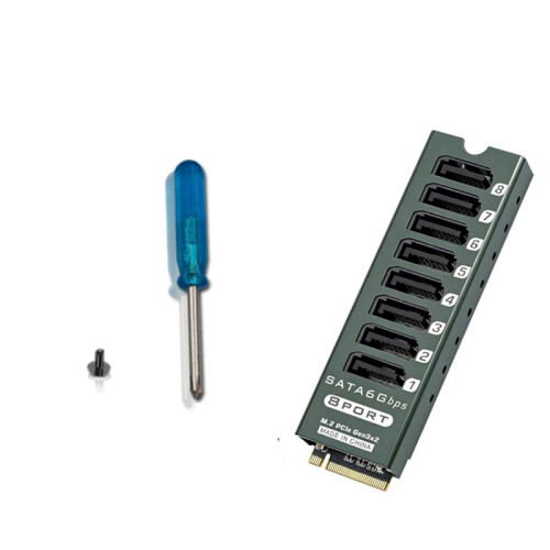 8 Port  3.0 Expansion Card for M.2 PCIe Slots High-Speed 6Gbps  Controller for Data Centers and Workstations 2