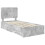VidaXL vidaXL Bed Frame with Drawer Concrete Grey 90 x 190 cm Engineered Wood 4