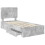 VidaXL vidaXL Bed Frame with Drawer Concrete Grey 90 x 190 cm Engineered Wood 5
