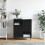 VidaXL vidaXL Sideboard Black Oak 60 x 35 x 70 cm 3