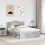 VidaXL vidaXL Bed Frame Concerte Grey 150 x 200 cm Solid Pine Wood 3