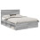 VidaXL vidaXL Bed Frame Grey Sonoma 150 x 200 cm Solid Pine Wood 3