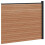 VidaXL vidaXL Fence Panel WPC and Aluminium Brown 3