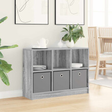 vidaXL Sideboard with Drawer Grey Sonoma 88.5 x 27.5 x 63.5 cm