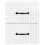 VidaXL vidaXL Wall-Mounted Bedside Cabinet with Drawer 2 pcs High Gloss White 3