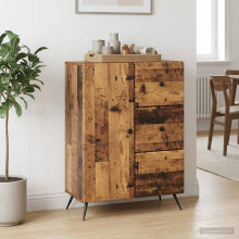 vidaXL Sideboard Old Wood 66 x 34.5 x 90 cm Engineered Wood