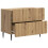 VidaXL vidaXL Bedside Cabinet Artisan Oak 62 x 34.5 x 49.5 cm Engineered Wood 4