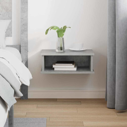 VidaXL vidaXL Bedside Table Concrete Grey 40 x 31 x 15 cm Engineered Wood 2