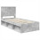 VidaXL vidaXL Bed Frame Concerte Grey 90 x 190 cm Solid Pine Wood 5