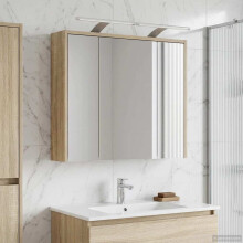 vidaXL Badezimmerspiegelschrank Sonoma-Eiche 63,5 x 16 x 62,5 cm