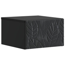 vidaXL Wall-Mounted Bedside Cabinet Black 49 x 34.5 x 20 cm