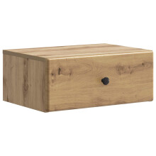vidaXL Wall-Mounted Bedside Cabinet Artisan Oak 49 x 34.5 x 20 cm