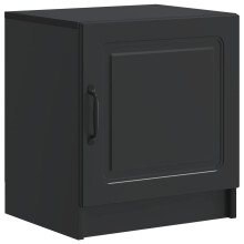 vidaXL Bedside Cabinet Black 43 x 34.5 x 47 cm Engineered Wood