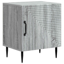 vidaXL Bedside Cabinet Grey Sonoma 43 x 34.5 x 50 cm Engineered Wood