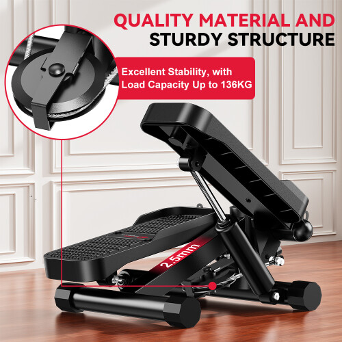 Mini Hydraulic Stepper with Resistance Bands 2