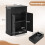 Bathroom Cabinet with Drawer, Adjustable Shelf, 56x30x80cm, Black 1