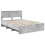 VidaXL vidaXL Bed Frame Concrete Grey 150 x 200 cm Engineered Wood 5