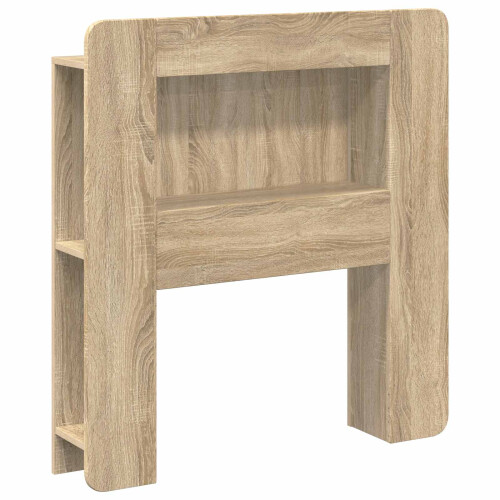VidaXL vidaXL Headboard Cabinet with Storage Sonoma Oak Engineered Wood 2