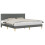 VidaXL vidaXL Bed Frame with Headboard Dark Grey 180 x 200 cm Fabric 2