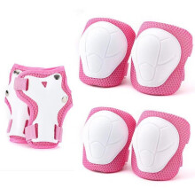 Set di protezioni per bambini e adulti - Ginocchiere, gomitiere, polsiere Pink