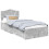 VidaXL vidaXL Bed Frame with Drawer Concrete Grey 90 x 190 cm Engineered Wood 4