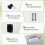 Bathroom Cabinet with Drawer, Adjustable Shelf, 56x30x80 cm, White 5
