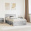 VidaXL vidaXL Bed Frame Concerte Grey 135 x 190 cm Engineered wood 1