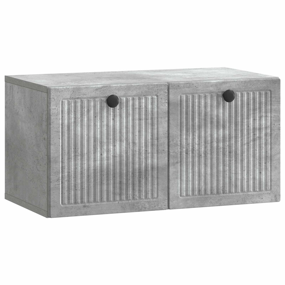 Vidaxl Wall-Mounted Tv Cabinet Concrete Grey 59.5 X 31 X 30 Cm