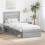 VidaXL vidaXL Bed Frame Grey Sonoma 90 x 190 cm Solid Pine Wood 1