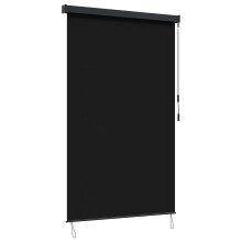 vidaXL Roller Blind Black 60 x 250 cm Fabric and Aluminum