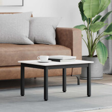 vidaXL Coffee Table White 60 x 50 x 36 cm Solid Pine Wood