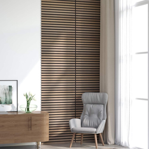 VidaXL vidaXL Wall Panels 8 pcs Brown 60.5 x 60 cm 1
