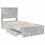 VidaXL vidaXL Bed Frame with Drawer Concrete Grey 90 x 190 cm Engineered Wood 5