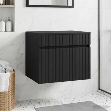 vidaXL Wall-mounted Bathroom Cabinet Black 59 x 44.5 x 50 cm