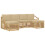 VidaXL vidaXL Outdoor-Sofagarnitur 6 stk. Weiß und Beige Polyester 2