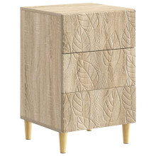vidaXL Bedside Table Sonoma Oak 43 x 39.5 x 66.5 cm Engineered Wood