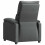 VidaXL vidaXL Recliner Chair Dark Grey Fabric 5