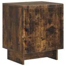 vidaXL Bedside Cabinet Smoked Oak 43 x 34.5 x 50 cm Engineered Wood