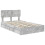 VidaXL vidaXL Storage Bed Concrete Grey 150 x 200 cm Engineered Wood 5