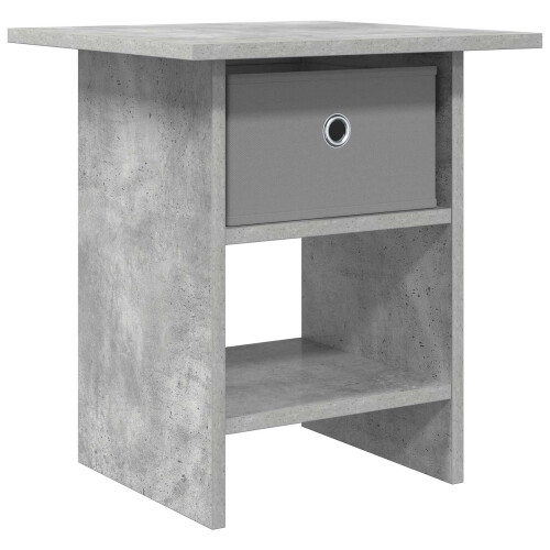 VidaXL vidaXL Bedside Table Concrete Grey 41 x 40 x 45 cm Engineered Wood 2