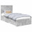 VidaXL vidaXL Bed Frame with Drawer Concrete Grey 90 x 190 cm Engineered Wood 4